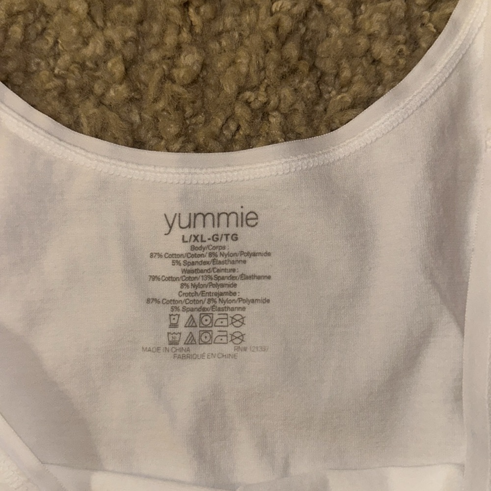 Yummie Ruby Scoop Neck White Bodysuit (L/XL) - Picture 7 of 9